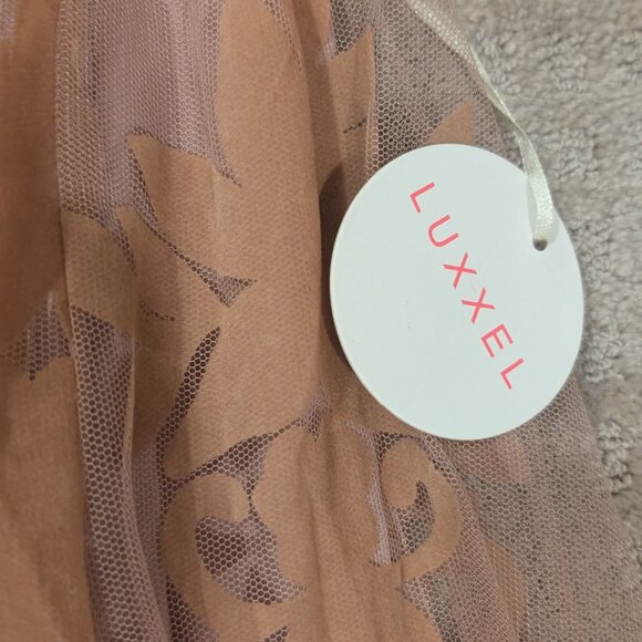 Vici x Luxxel Floral Pink Mauve Gown - Women's sz S - Picture 6 of 10